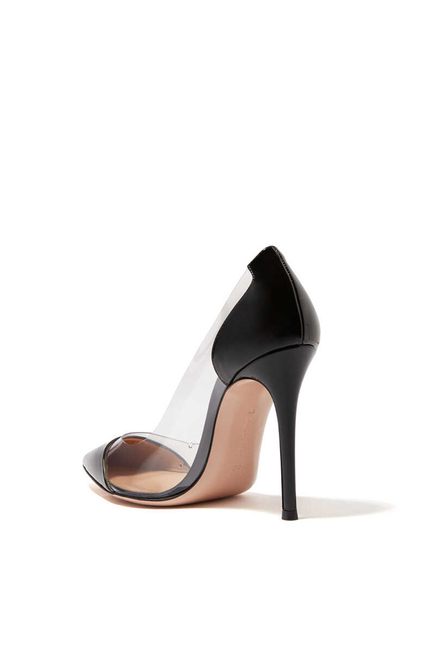 Plexy And Patent Leather Pumps